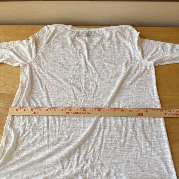 ENZA COSTA BURNOUT TEE LONG SLEEVES CREWNECK CAPSULE CLASSIC CHIC VERSATILE - Picture 9 of 11